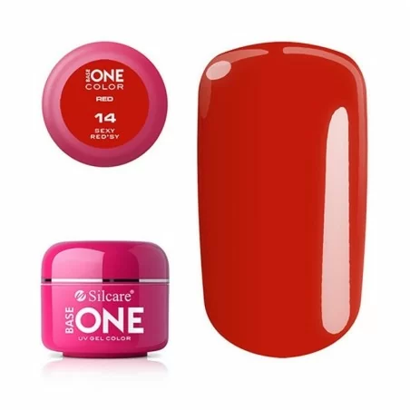 Base one - Color - RED - UV Gel - Sexy red'sy - 14 - 5 gram