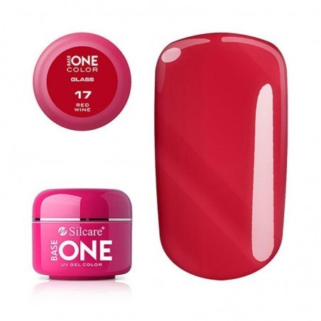 Base one - Color - Glass - UV Gel - Red Wine - 17 - 5 gram