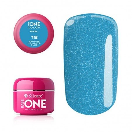 Base One - UV Gel - Pixel - Bahama Holidays Blue - 18 - 5 gram