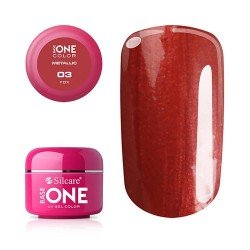 Base One - UV Gel - Metallic - Fox - 03 - 5 gram - UV-gel Metallic -glamandbeauty.se