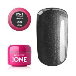Base One - UV Gel - Metallic - Dark silver - 08 - 5 gram - UV-gel Metallic -glamandbeauty.se Base One - UV Gel - Metallic - Dark silver - 08 - 5 gram - UV-gel Metallic -glamandbeauty.se