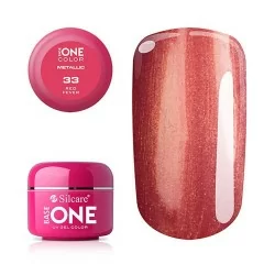 Base One - UV Gel - Metallic - Red fever - 33 - 5 gram - UV-gel Metallic -glamandbeauty.se