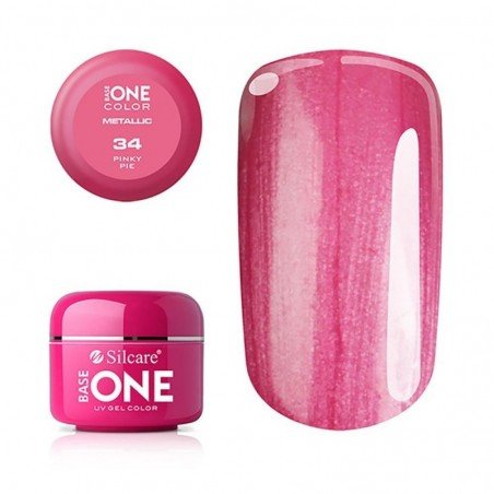 Base One - UV Gel - Metallic - Pinky Pie - 34 - 5g