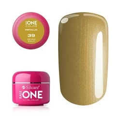 Base One - UV Gel - Metallic - Retro Gold - 39 - 5g - UV-gel Metallic -glamandbeauty.se