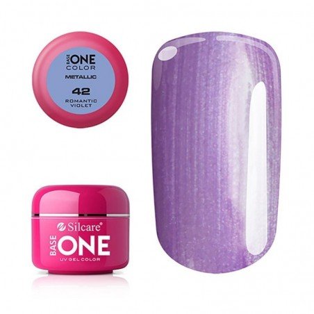 Base One - UV Gel - Metallic - Romantic Violet - 42 - 5 gram