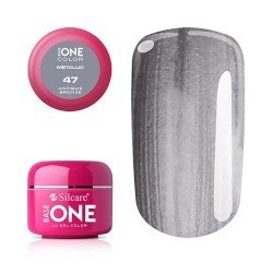 Base One - UV Gel - Metallic - Antique Bronze - 47 - 5 gram - UV-gel Metallic -glamandbeauty.se