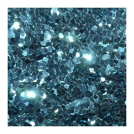 Sea Blue Glitter Hex - 1mm