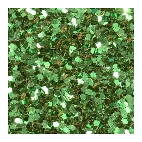 Kelly GREEN Glitter Hex - 1mm