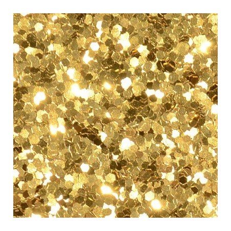 Champagne Gold Glitter Hex - 1mm