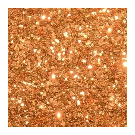 Rose Gold Glitter Hex - 0.375mm