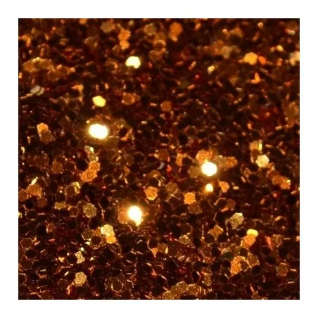 Copper Glitter Hex - 1mm