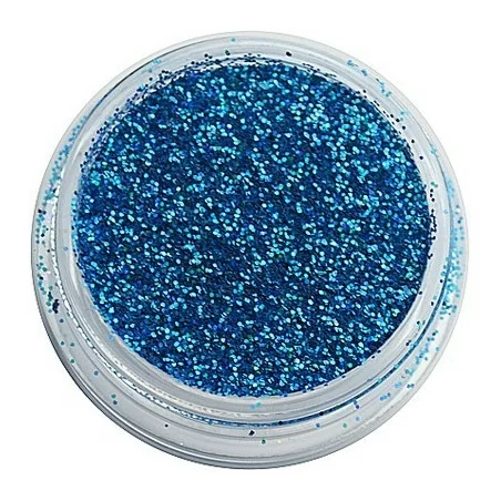 Holographic Blue glitter - Hex - 0,2 mm