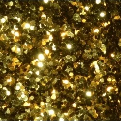 Gold Glitter Hex - 1mm - Storlek 0.8-3.0mm -glamandbeauty.se