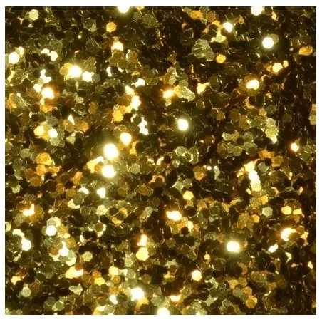 Gold Glitter Hex - 1mm