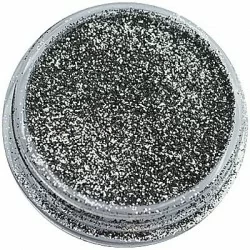 Stunning silver glitter - Hex - 0,15 mm - Storlek 0.8-3.0mm -glamandbeauty.se