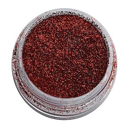 Blood red glitter - Hex - 0,2 mm