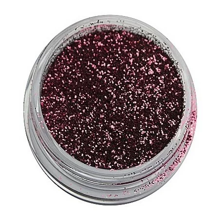 Dark pink glitter - Hex - 0,2 mm 