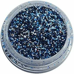 Glitter Silver and Blue fox - Hex 0,375 mm - Storlek 0.8-3.0mm -glamandbeauty.se