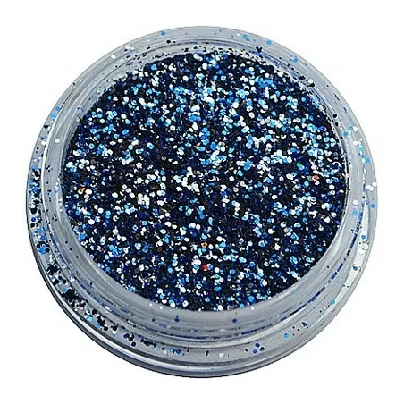 Glitter Silver and Blue fox - Hex 0,375 mm