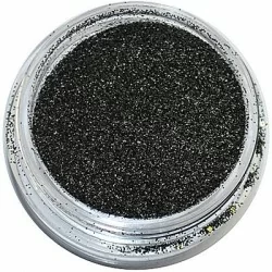 Black Aluminium glitter - Hex - 0,2 mm - Storlek 0.8-3.0mm -glamandbeauty.se