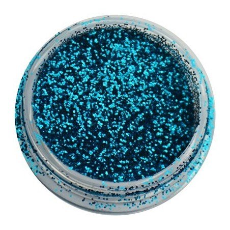 Sea blue glitter - Hex - 0,2 mm