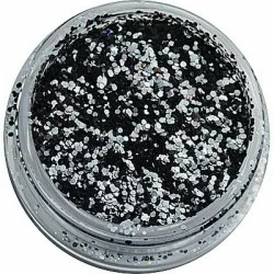 Glitter Gun metal - Hex - 0,8 mm - Storlek 0.8-3.0mm -glamandbeauty.se