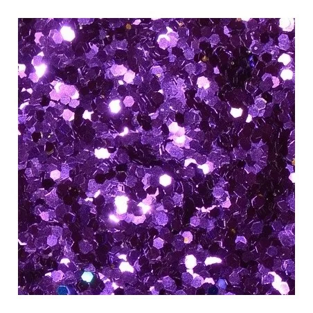 Deep PURPLE Glitter Hex - 1mm