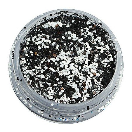 Silver glitter 027  - Hex - 0,7 mm