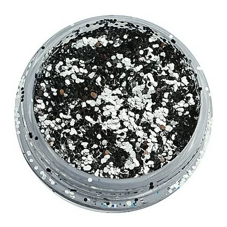 Silver glitter 027 - Hex - 0,7 mm