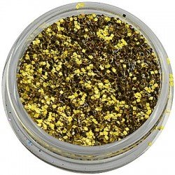 Glitter WOW Gold with silver edges - Hex 1 mm - Storlek 0.8-3.0mm -glamandbeauty.se Glitter WOW Gold with silver edges - Hex 1 mm - Storlek 0.8-3.0mm -glamandbeauty.se