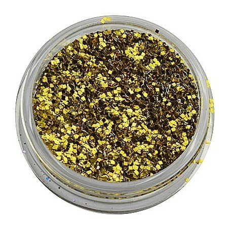 Glitter WOW Gold with silver edges - Hex 1 mm