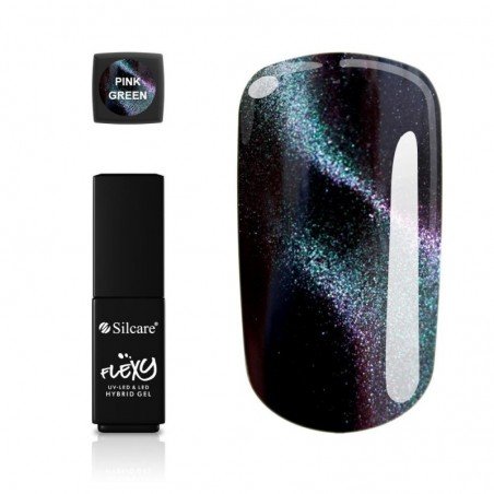Flexy - Hybrid gel - Cat Eye - Pink Green - 4,5 gram