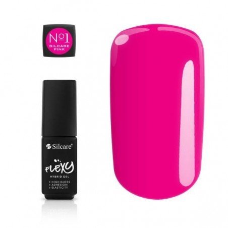 Silcare - Flexy - Hybrid gel - Color: Pink No. 1 - 4,5 gram