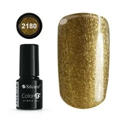 Gellack - Hybrid Color IT Premium - Gold - 2180 - Silcare - CIP - Gold / Silver -glamandbeauty.se