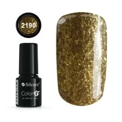 Gellack - Hybrid Color IT Premium - Gold - 2190 - Silcare - CIP - Gold / Silver -glamandbeauty.se