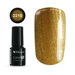 Gellack - Hybrid Color IT Premium - Gold - 2210 - Silcare - CIP - Gold / Silver -glamandbeauty.se