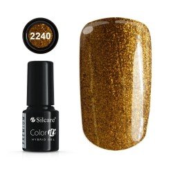 Gellack - Hybrid Color IT Premium - Gold - 2240 - Silcare -CIP - Gold / Silver -glamandbeauty.se