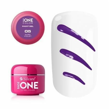 Base One - UV Gel - Paint Gel - Dark Violet - 05 - 5 gram