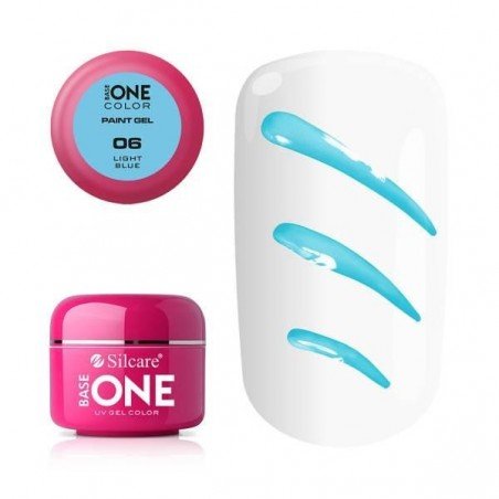 Base One - UV Gel - Paint Gel - Light Blue - 06 - 5 gram