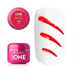 Base One - UV Gel - Paint Gel - Red - 17 - 5 gram - UV-gel Paint Gel -glamandbeauty.se
