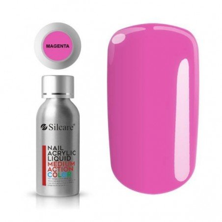 Akrylvätska - Silcare - Magenta - Medium Action Comfort - 50 ml