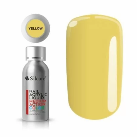 Akrylvätska - Silcare - Yellow - Medium Action Comfort - 50 ml