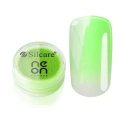 Silcare - Neon Pulver - 04 - Grön - 3 gram - Neon pulver -glamandbeauty.se