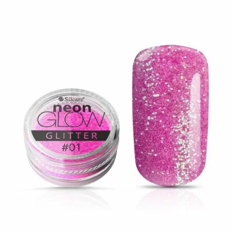 Silcare - Neon Glow Glitter - 01 - 3 gram