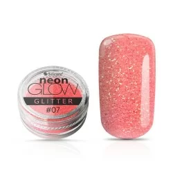 Silcare - Neon Glow Glitter - 07 - 3 gram - Neon pulver -glamandbeauty.se