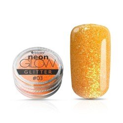 Silcare - Neon Glow Glitter - 03 - 3 gram - Neon pulver -glamandbeauty.se