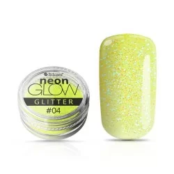 Silcare - Neon Glow Glitter - 04 - 3 gram - Neon pulver -glamandbeauty.se