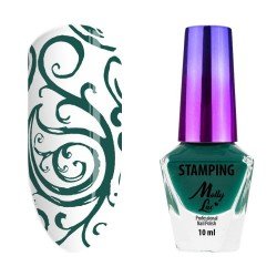 Mollylac - Stämplings lack - Grön - 08 - 10 ml - Nagellack -glamandbeauty.se