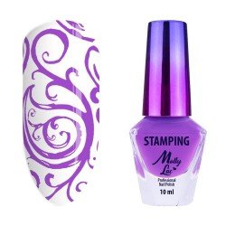 Mollylac - Stämplings lack - Lila - 07 - 10 ml - Nagellack -glamandbeauty.se