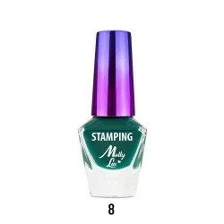 Mollylac - Stämplings lack - Grön - 08 - 10 ml - Nagellack -glamandbeauty.se